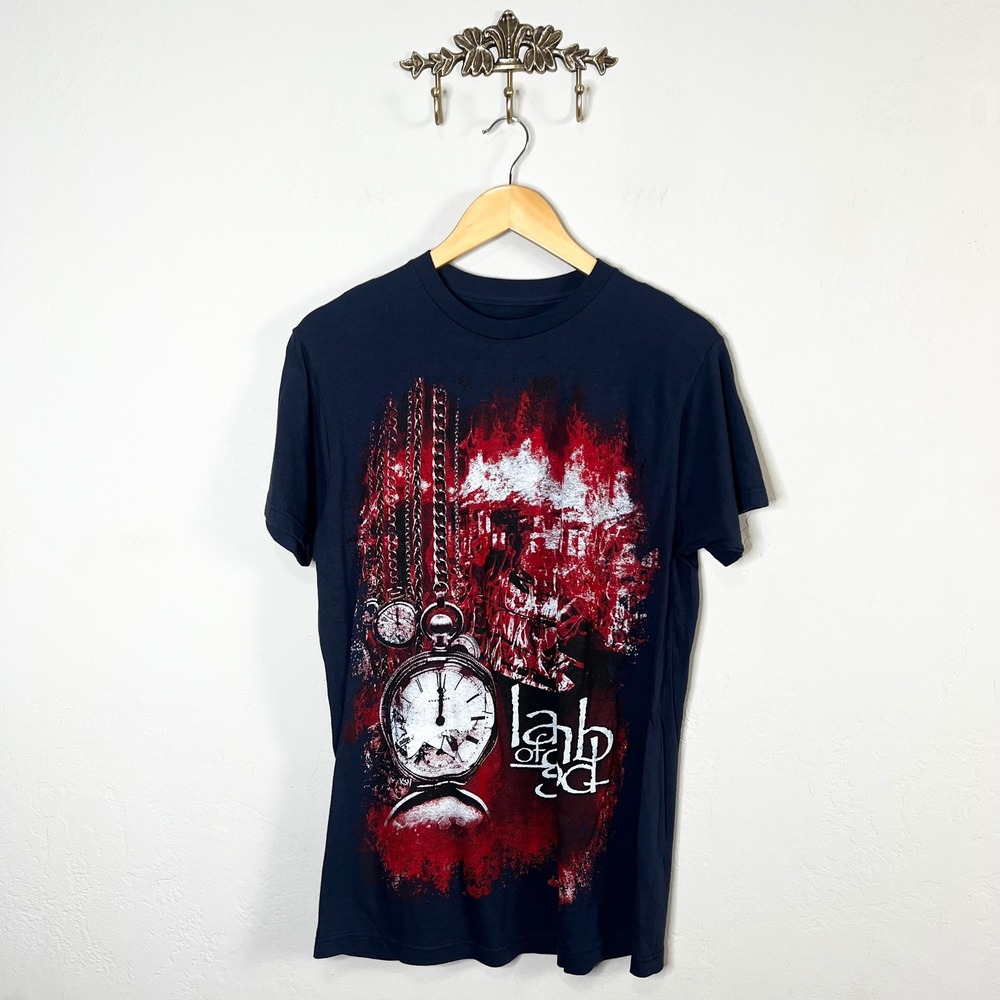 Lamb of God Band T Shirt Mens‎ Size Medium Graphic Tee Black Cotton Short Sleeve